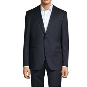 JOHN VARVATOS STAR U.S.A. Bedford Fit Wool Blend Blazer Jacket NEW Size 42L Navy